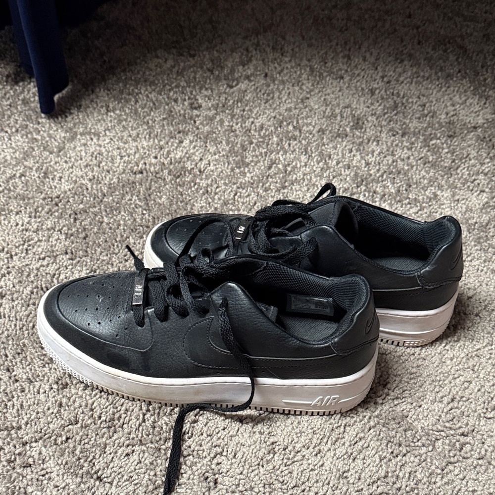 Nike Black and White Low-Top Sneakers